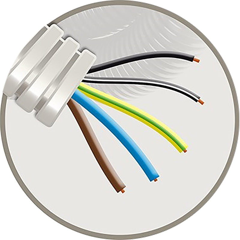 Precaflex / Precaflex Voorbedrade Flexbuis 16mm 3x2,5+2x1,5mm²