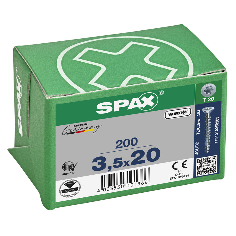 Spax / Spax universele schroeven platkop voldraad