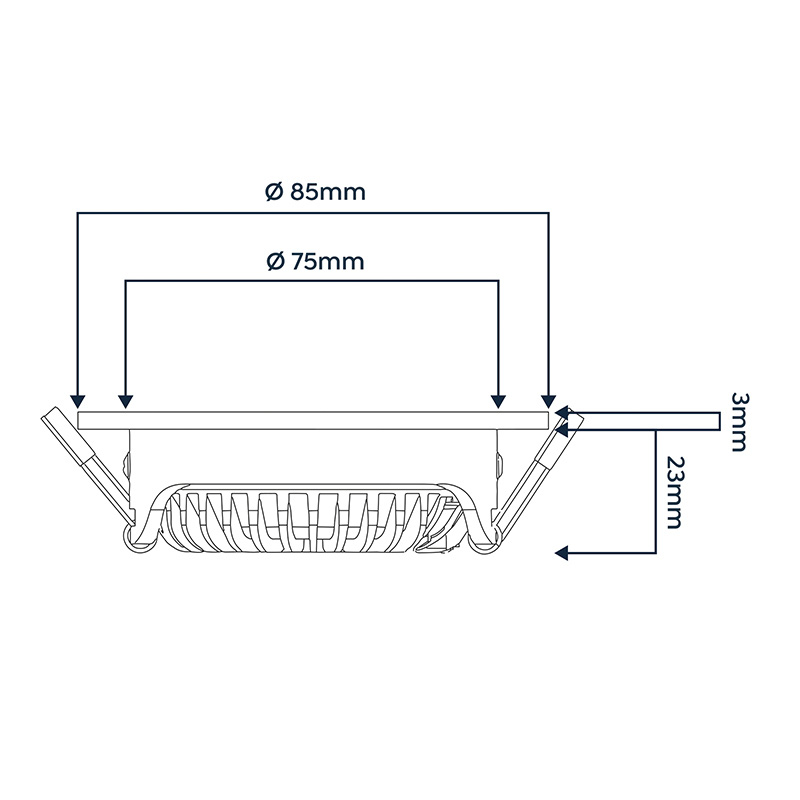 EcoDim / Eco-Dim LED inbouwspot kantelbaar