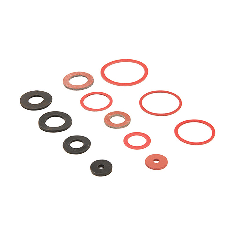 Set fiber- & rubberen ringen