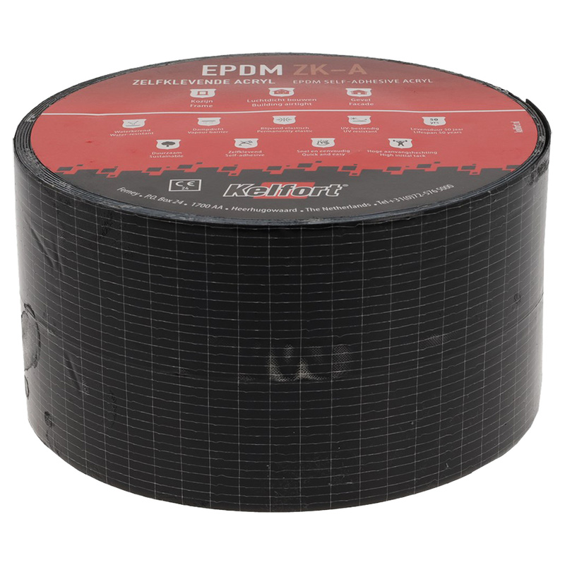 Kelfort / Kelfort EPDM Folie zwart zelfklevend-acryl