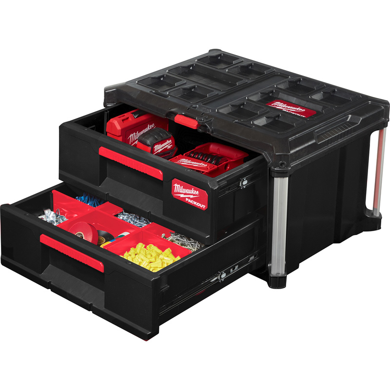 Milwaukee / Milwaukee PACKOUT™ gereedschapskoffer met twee lades