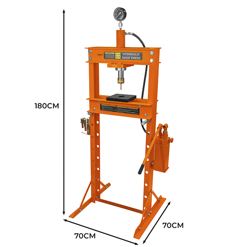 MonsterShop / Hydraulische werkplaatspers met manometer