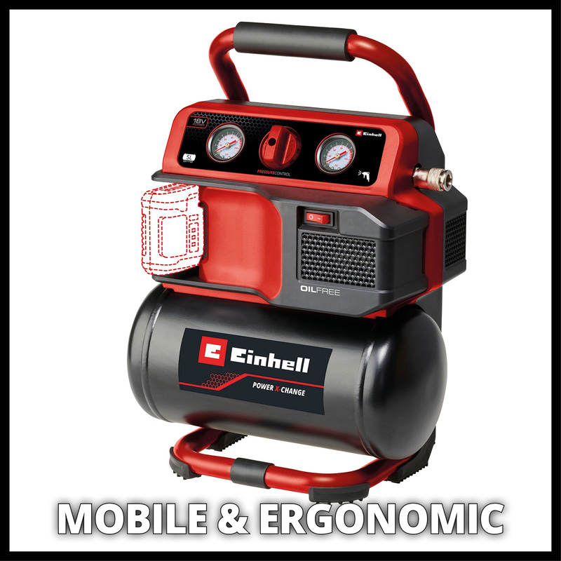 Einhell / Einhell TE-AC 18/75 Li OF Solo accu compressor (body)