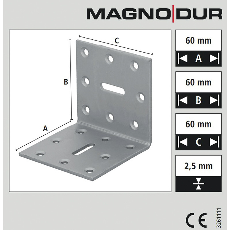 Magnodur / Magnodur versterkingshoek sleufgat