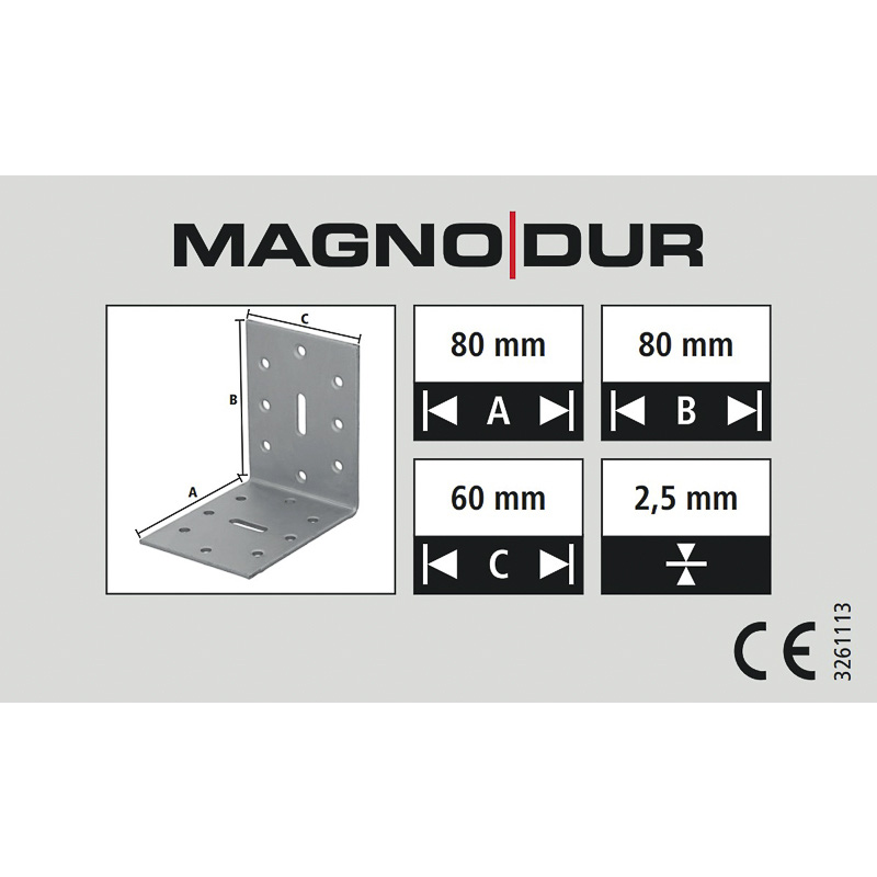 Magnodur / Magnodur versterkingshoek sleufgat